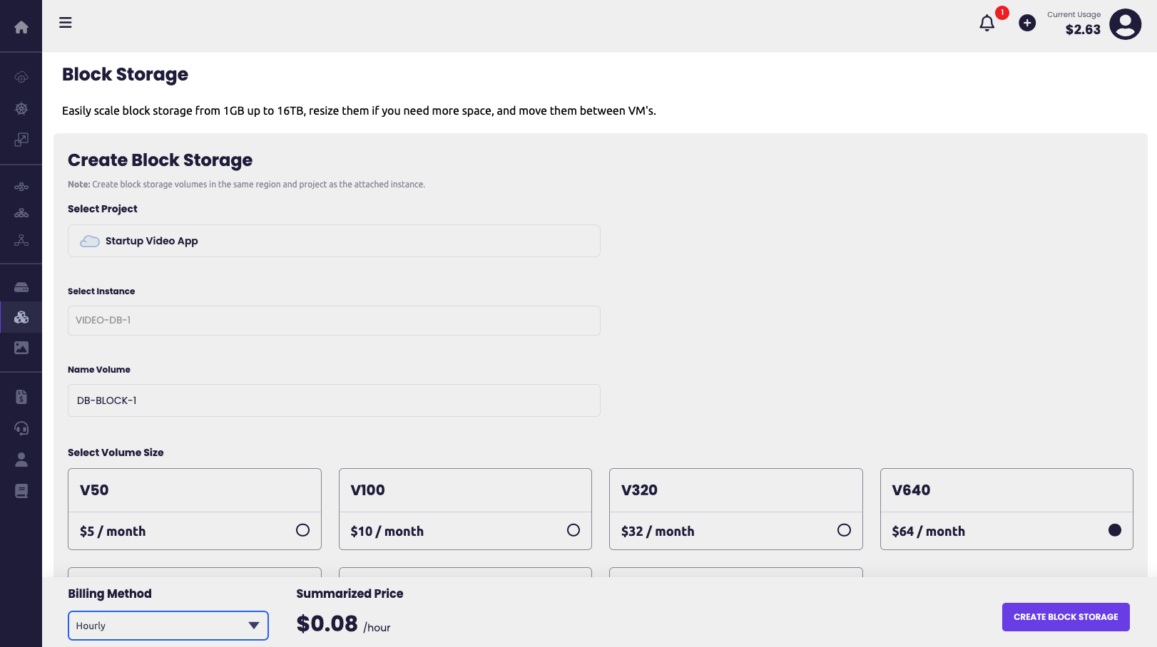 screenshot of American Cloud